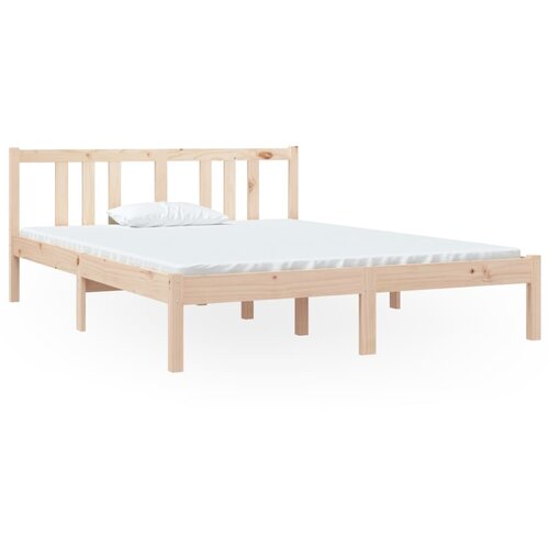 VidaXL Posteljni okvir iz trdnega lesa 140x190 cm, (20684474) Slike