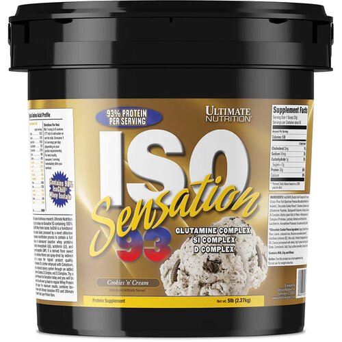 Ultimate Nutrition iso sensation 93 - najčistiji protein za maksimalne rezultate - čokoladni krem 2.27kg Slike