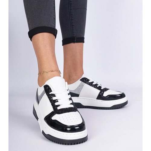 D/CEO marka niezdefiniowana Black women&amp;#039;s sneakers with a thick sole Dolla Slike