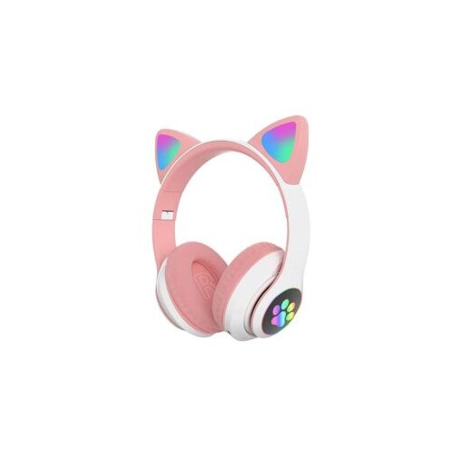  Slušalice za djecu CAT EAR Kids STN-28, bluetooth, pink + bijela Cijene