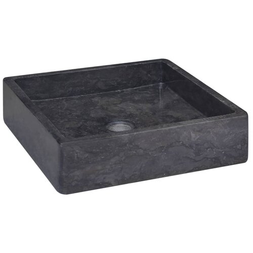 The Living Store Umivalnik črn 40x40x10 cm marmor - Umivalnik, (21751066) Cene
