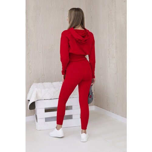Kesi Set with wide cuffs in red color Cijene