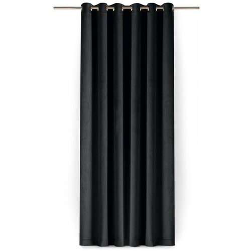Filumi Črna žametna zavesa za delno zatemnitev 200x250 cm Velto &amp;ndash; Slike