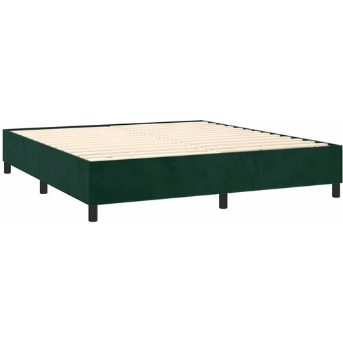  Krevet box spring s madracem LED tamnozeleni 180x200 cm bar&amp;scaron;un Slike