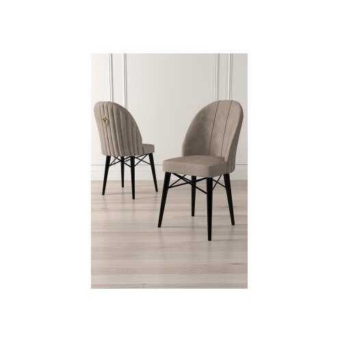Hanah home Ritim set stolica, 44x96x42 cm, 6 dijelova, crno-smeđa Cene