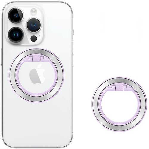 Techsuit MagSafe telefonski prsten (MPR2) &ndash; Okrugli oblik- aluminijska legura &ndash; Srebrna/ružičasta Cijene