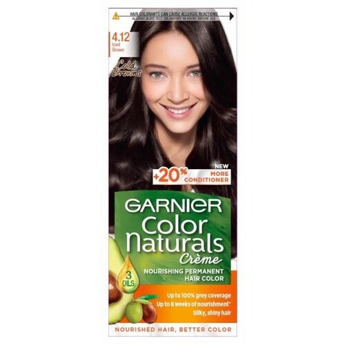 Garnier color naturals 4.12 boja za kosu cold brown Slike