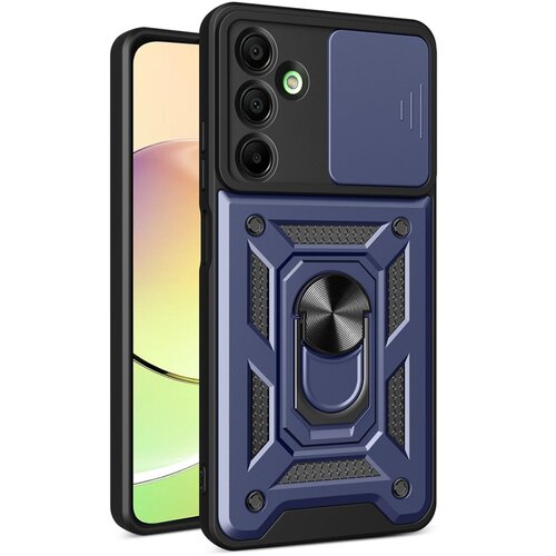  futrola hard protect sa prstenom za iphone 15 (6.1) plava Slike