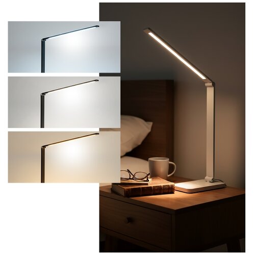 Brilagi LED dodirna prigu&amp;scaron;iva stona lampa sa bežičnim QI punjenjem LED/7W/5V 3000/4000/6000K bela Slike