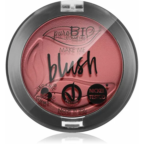puroBIO cosmetics Long-lasting Blush puder- rumenilo nijansa 06 Cherry Blossom 5,2 g