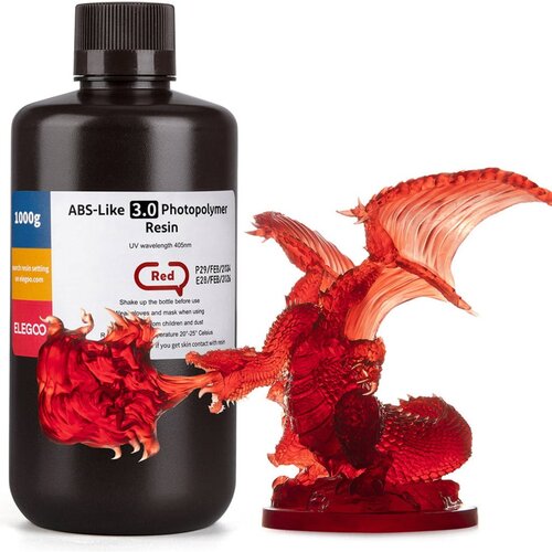 Elegoo ABS-like Resin V3.0 Red, 1.000 g Cene