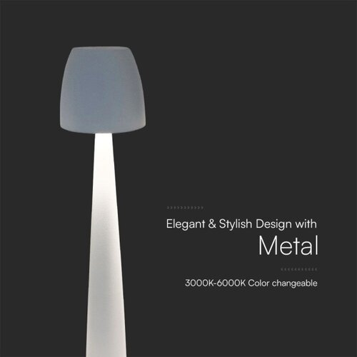  LED prigu&amp;scaron;iva punjiva dodirna stona lampa LED/3W/5V 3000-6000K bela Slike