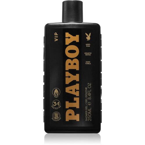 Playboy VIP For Him gel za tu&amp;scaron;iranje 3 u 1 za mu&amp;scaron;karce 250 ml Slike