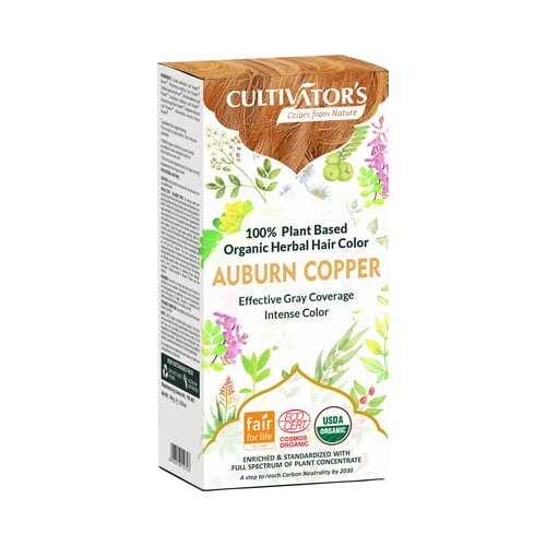 CULTIVATOR'S Organic Herbal Hair Color - Auburn Copper Cene
