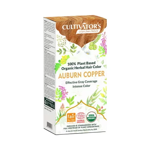 CULTIVATOR'S Organic Herbal Hair Color - Auburn Copper