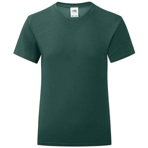 Fruit Of The Loom Iconic Girls&amp;#039; Green T-shirt Slike
