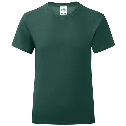 Fruit Of The Loom Iconic Girls' Green T-shirt