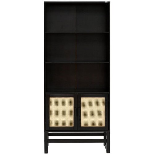 St&amp;oslash;raa Crni regal od borovine 75x175 cm Jolene - Slike