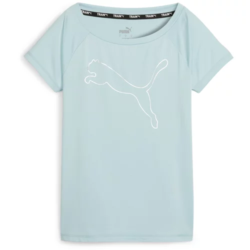 Puma Tehnička sportska majica pastelno plava / bijela
