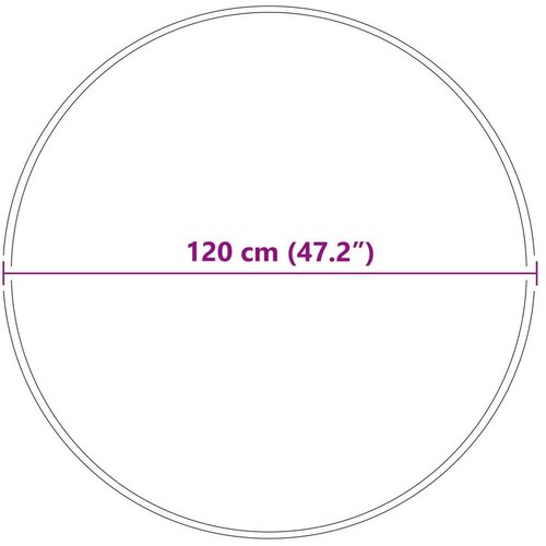  &amp;Scaron;piglani Tepih s Lateks Podlogom Smeđa &amp;oslash;120 cm Slike