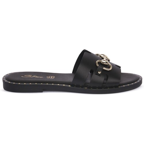 S.piero Sandali & Odprti čevlji LEATHER BLK Črna Cene