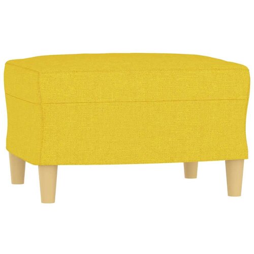  3-dijelni set sofa s jastucima svjetložuti od tkanine Slike