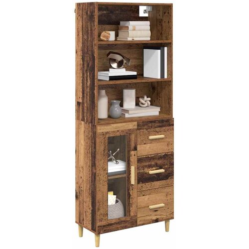  Highboard Staro drvo 69,5 x 34 x 180 cm Konstruirano drvo Slike