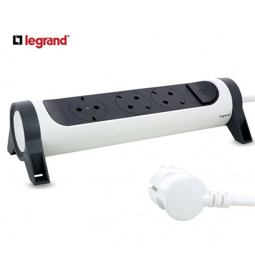 Legrand 694535 produžni blok 3X2P+E 3M (bela/t.siva) Slike