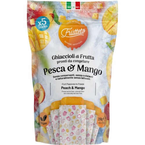  Ghiaccioli di Frutta - Pesca e Mango - 250 g Cene