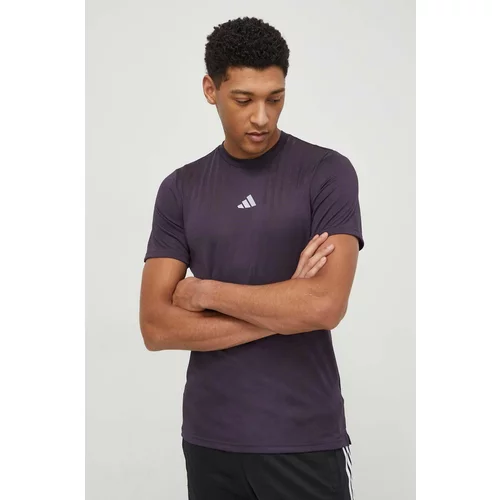 Adidas Kratka majica za vadbo HIIT vijolična barva
