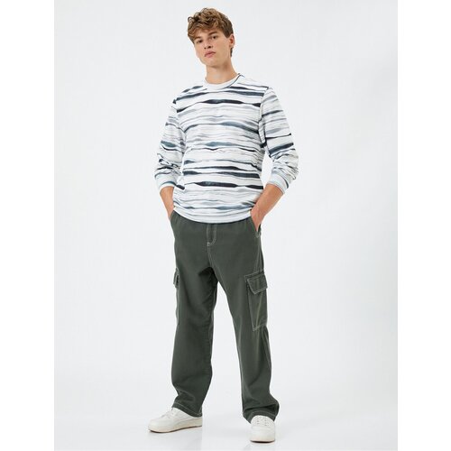 Koton Crew Neck Sweatshirt Printed Long Sleeve Raised Slike
