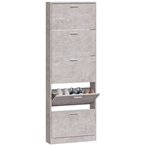  za cipele boja betona 59x17x169 cm konstruirano drvo Slike
