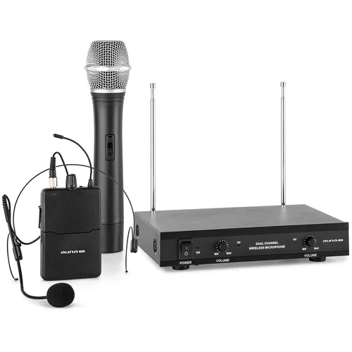 Auna Pro VHF-2-HS 2-Kanalni VHF, Set mikrofon 1 x , 1 x Ročni mikrofon 50m