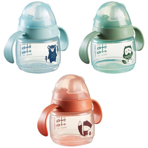 Tommee_Tippee čašica s usnikom i ručkama, Transition Cup, 4m+, 190ml, sort Cijene