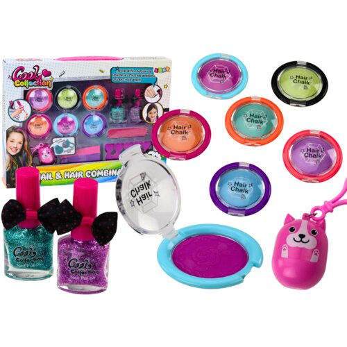 Beauty set for makeup, nail styling, shadows and polishes Cijene