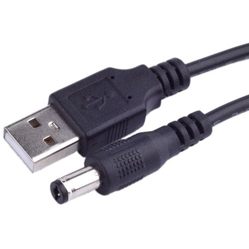 Optimus usb kabel za napajanje (1.5m, usb-a na 5.5x2.5mm dc, crni) Cene