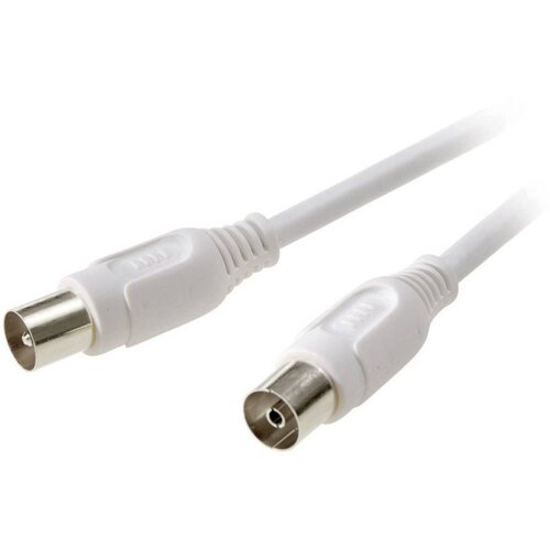 SpeaKa Professional Antenski priključni kabel [1x antenski vtikač 75 - 1x antenski vtičnica 75 ] 5.00 m 90 dB bel (20431483) Cene