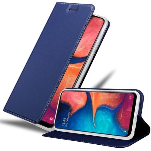  Samsung Galaxy A10e/A20e v klasična temno modra - Za&scaron;čitni ovitek z magnetnim zapiranjem, stoječo funkcijo in režo za kartice, (20551902) Cene