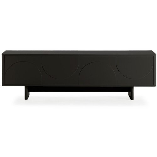 MOME Črna TV omarica 180x55x40 cm Solei &amp;ndash; Slike