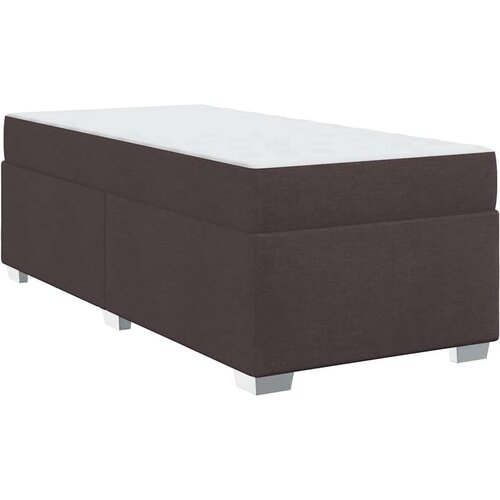 VidaXL krevetna konstrukcija tamno smeđa 100 x 200 cm tkanina Slike