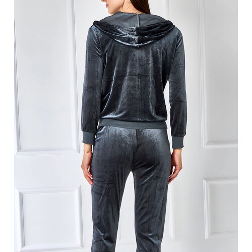 Gemre Gray velour set with a hood Anna Cene