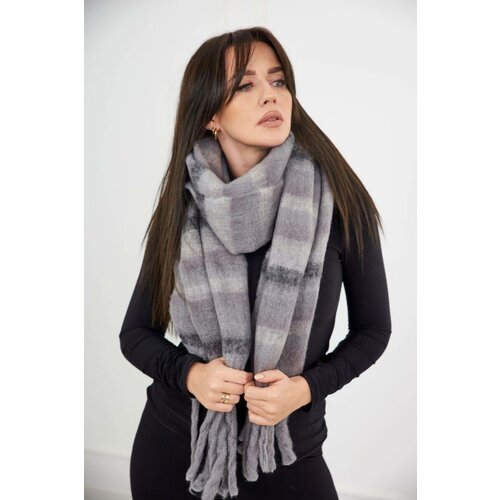 Kesi 6071 Women's scarf grey + graphite Cene