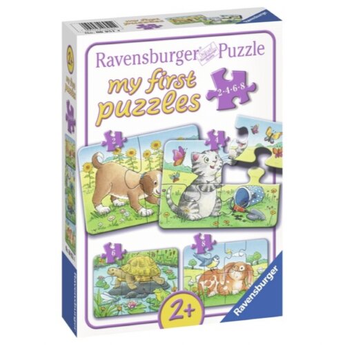 Ravensburger puzzle (slagalice) - Moje prve puzzle/ 4 u 1/ ljubimci Slike