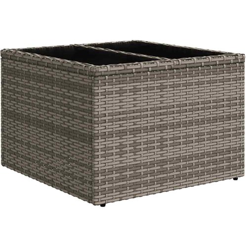  10-dijelni set vrtnih sofa od poliratana s jastucima sivi Siva 65.5 x 62 x 69 cm Slike
