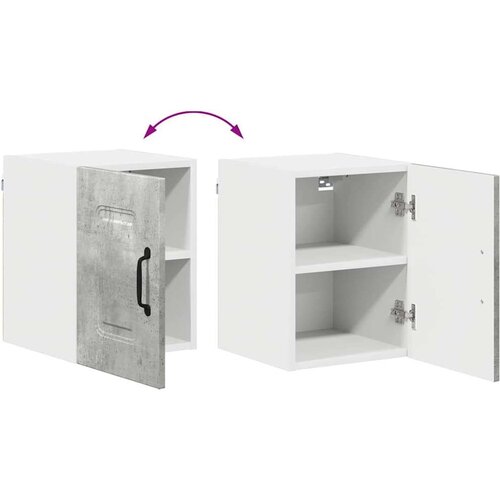 VidaXL Zidni kuhinjski ormarić 2 pcs Betonski sivi 30 x 31 x 40 cm Slike