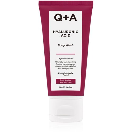 Q+A Hyaluronic Acid vlažilen gel za prhanje s hialuronsko kislino di&amp;scaron;ave Fresh Apple + Avocado 50 ml Slike