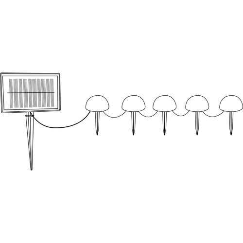 Garden Pleasure Solarna vanjska svjetla u setu od 5 kom ø 15 cm - Cijene