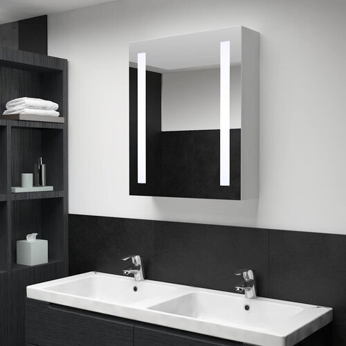 Furnova LED kopalniška omarica z ogledalom 50x13x70 cm, (21947034) Cene