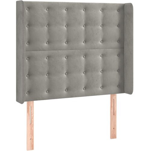  LED uzglavlje svjetlosivo 83 x 16 x 118/128 cm bar&amp;scaron;unasto Slike