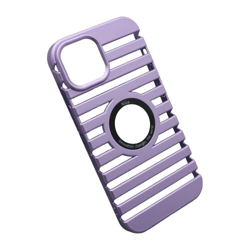  Futrola LINES LOGO CUT za mobilni telefon iPhone 15 (6.1), Ljubičasta Cene